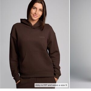 Comfort-Fit Brown Hoodie Sweatshirt